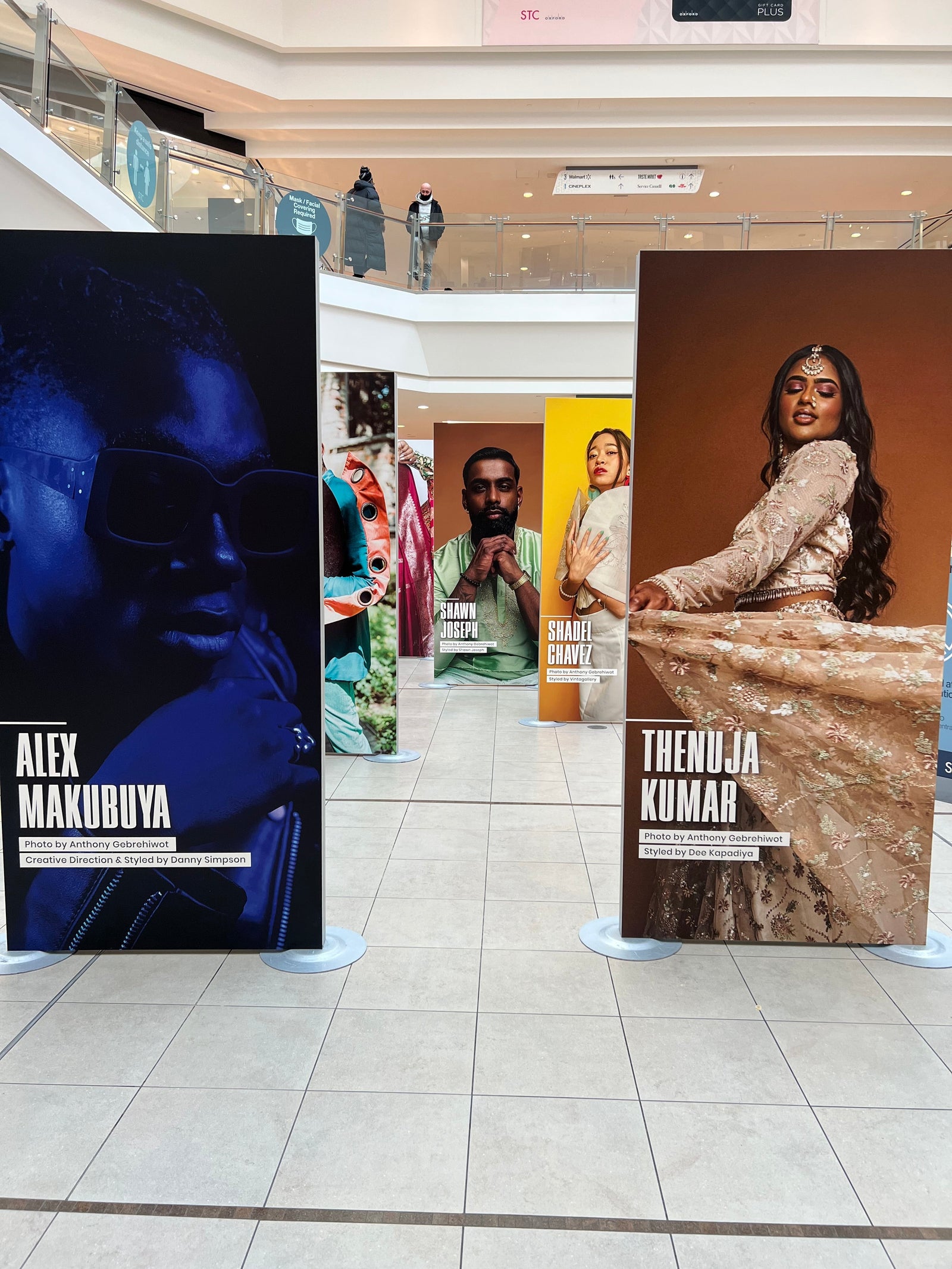 Banner for the ArtworxTO exhibition titled “Scarborough Chic (2022)” displayed at Scarborough Town Centre, describing the showcase’s focus on Scarborough fashion, culture, and heritage.