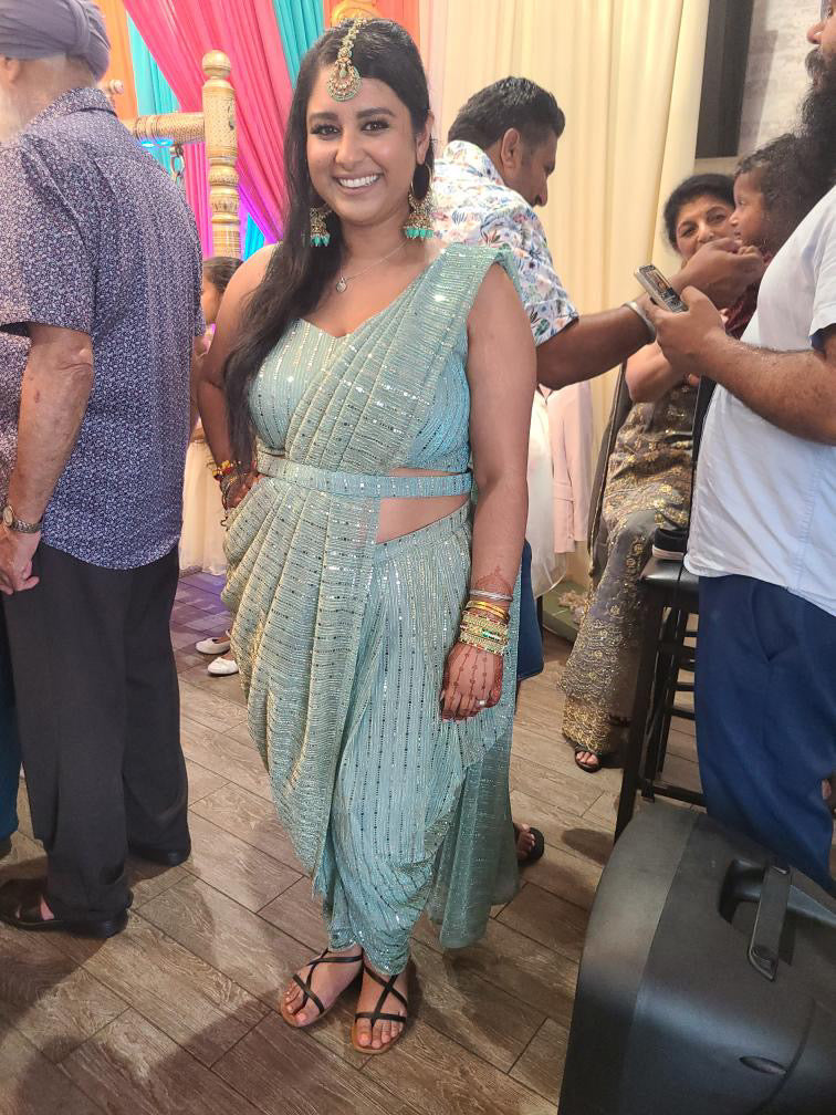 SASSY DHOTI SAREE SILHOUETTE