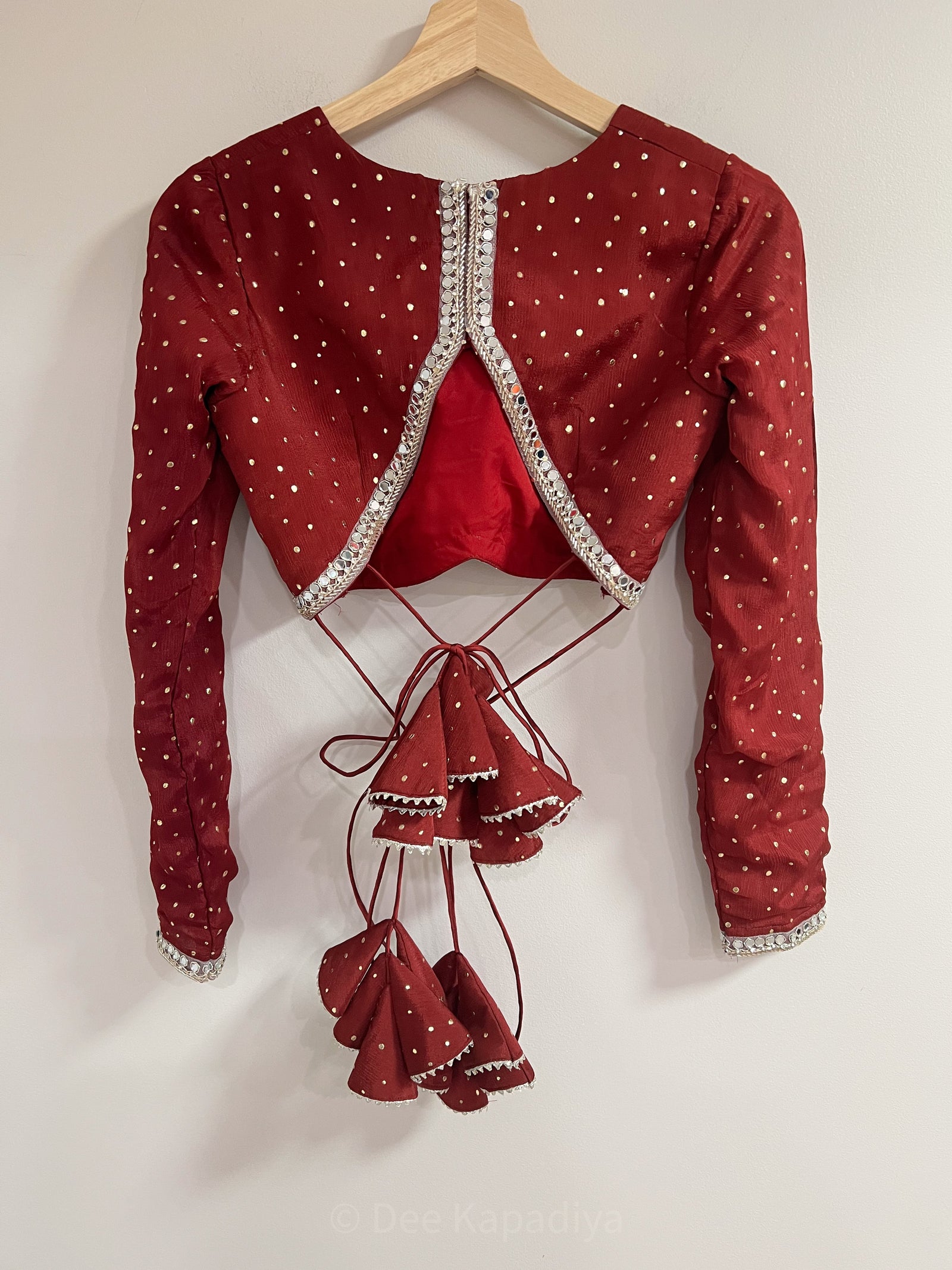 HONEYMOON LEHENGA SET in the most gorgeous deep maroon colour for that perfect classic and elegant look