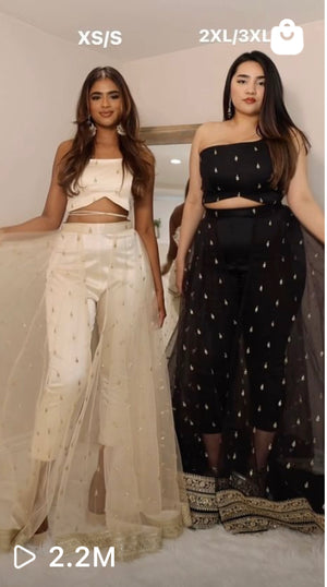 queen croptop and skirant set viral outfit video 2.2M views