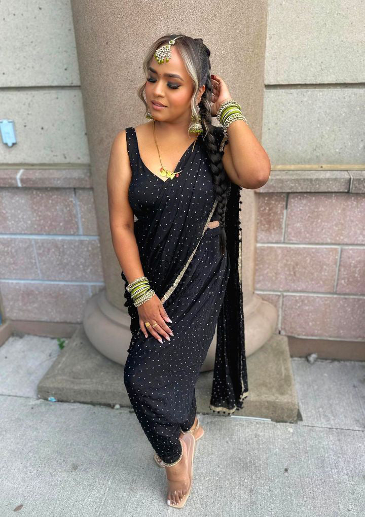 MUSE DHOTI SAREE SILHOUETTE