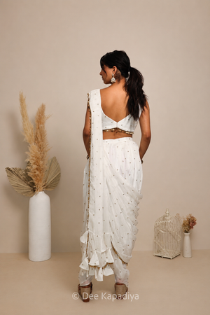 KAJOL DHOTI SAREE SET