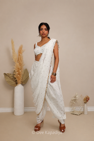 KAJOL DHOTI SAREE SET