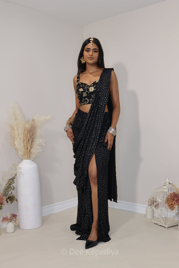   EVE CROPTOP NORA SAREE SET  