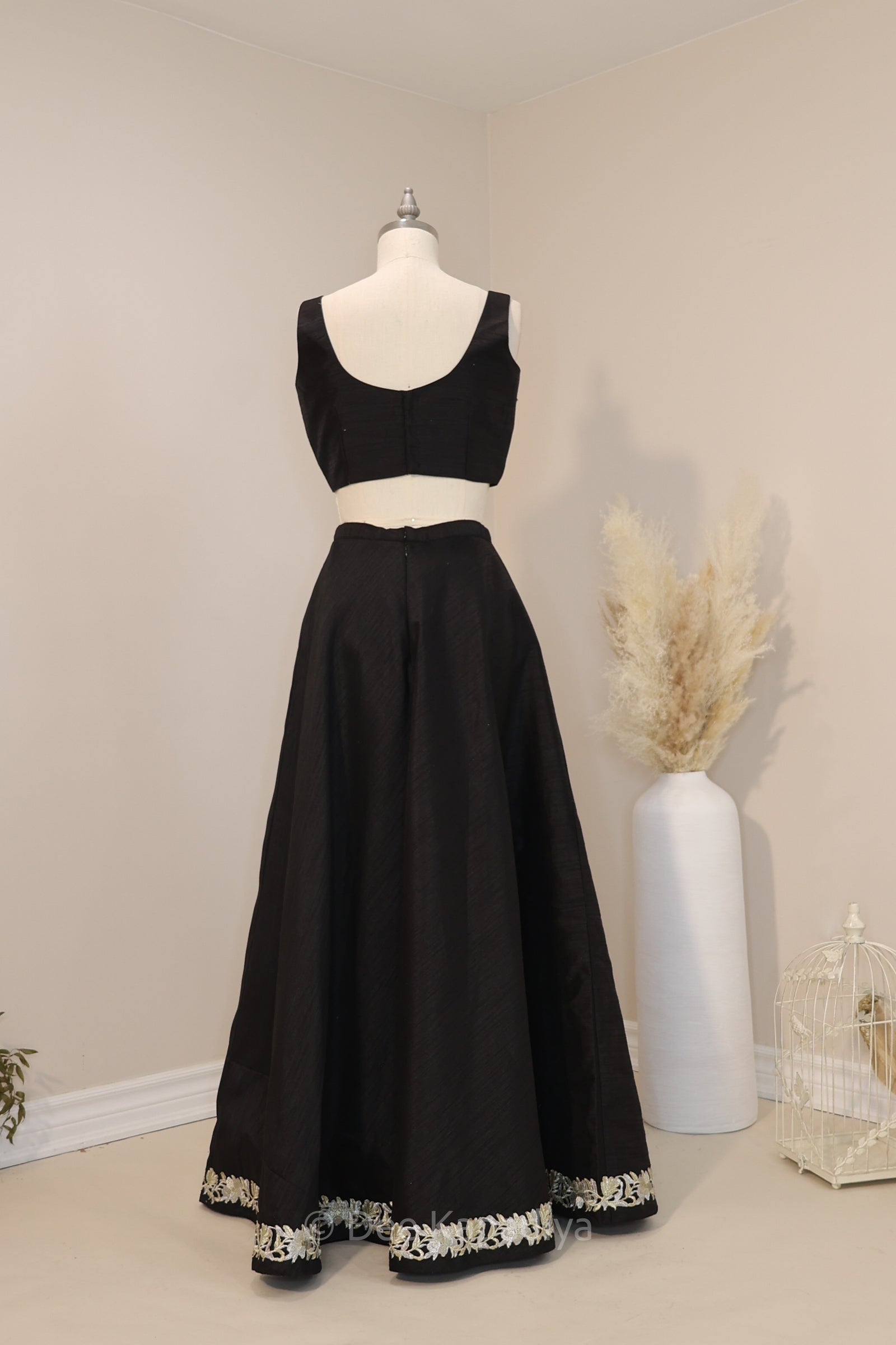 DUA BLACK LEHENGA SET - perfect for wedding guest in classic style and versatile