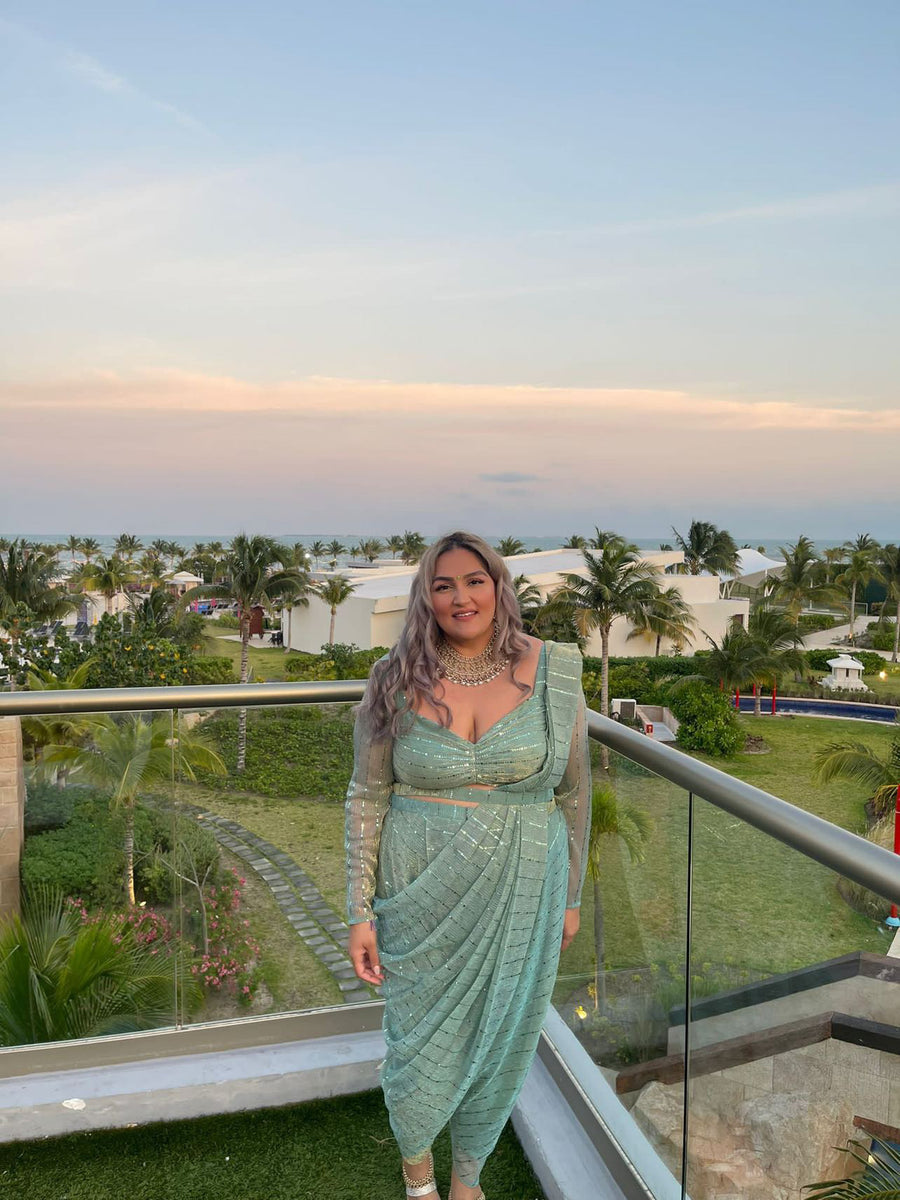 SASSY DHOTI SAREE SILHOUETTE