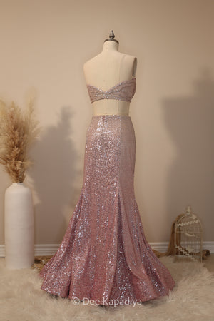 A WHOLE LEWK MERMAID LEHENGA SET with POWER CROPTOP