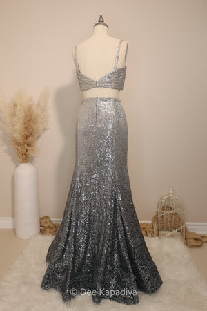 A WHOLE LEWK MERMAID LEHENGA SET with POWER CROPTOP