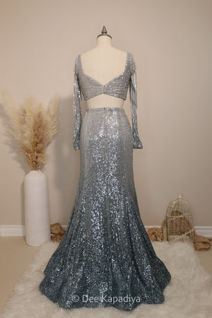 A WHOLE LEWK MERMAID LEHENGA SET with FLEX CROPTOP