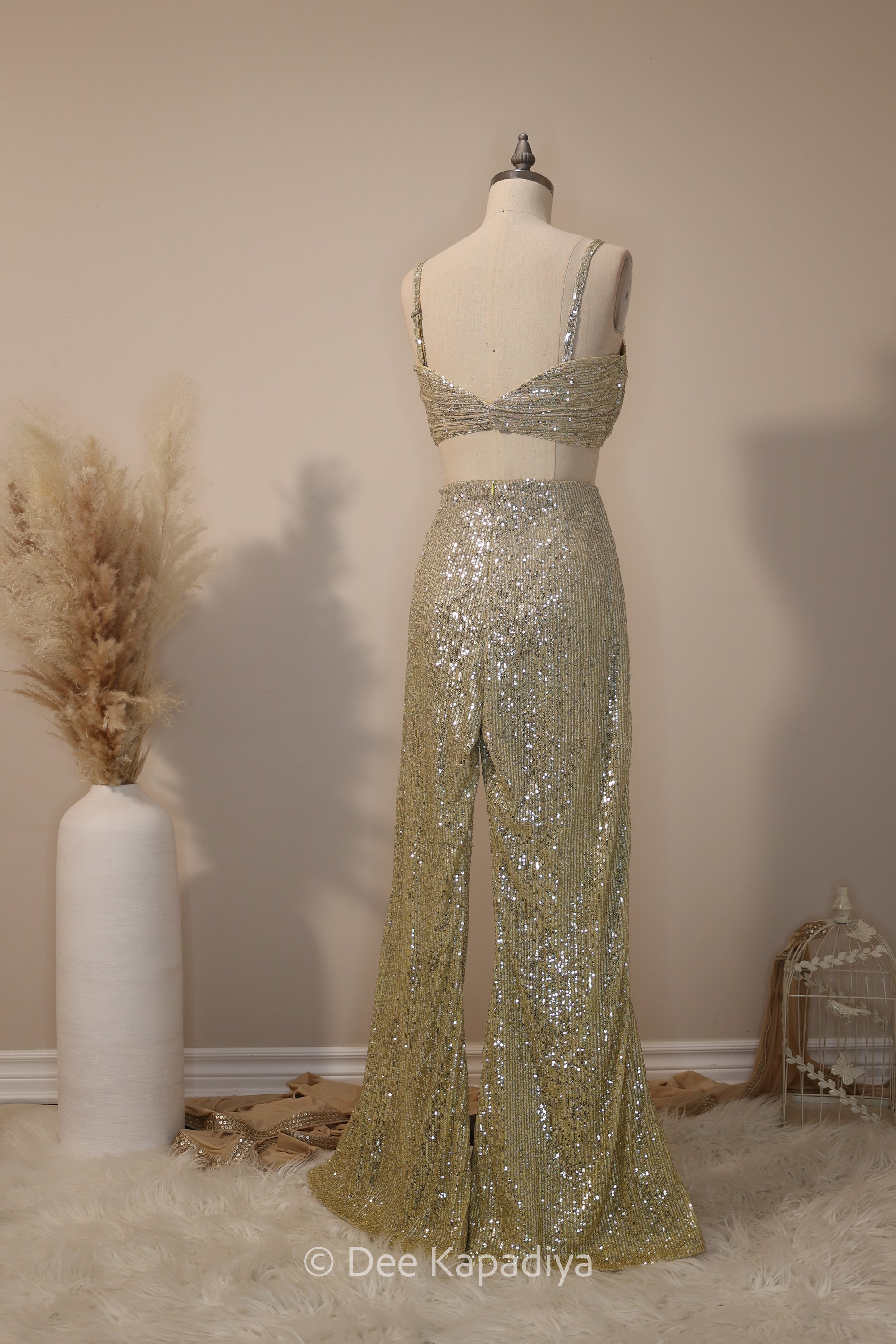 ombre sequin modern indian wear, indowestern, mermaid lehenga, bellow bottom, ruched readytowear saree, in butter yellow, bubblegum pink, celestial blue and quartz grey, cocktail, afterparty, red carpet, wedding reception guest