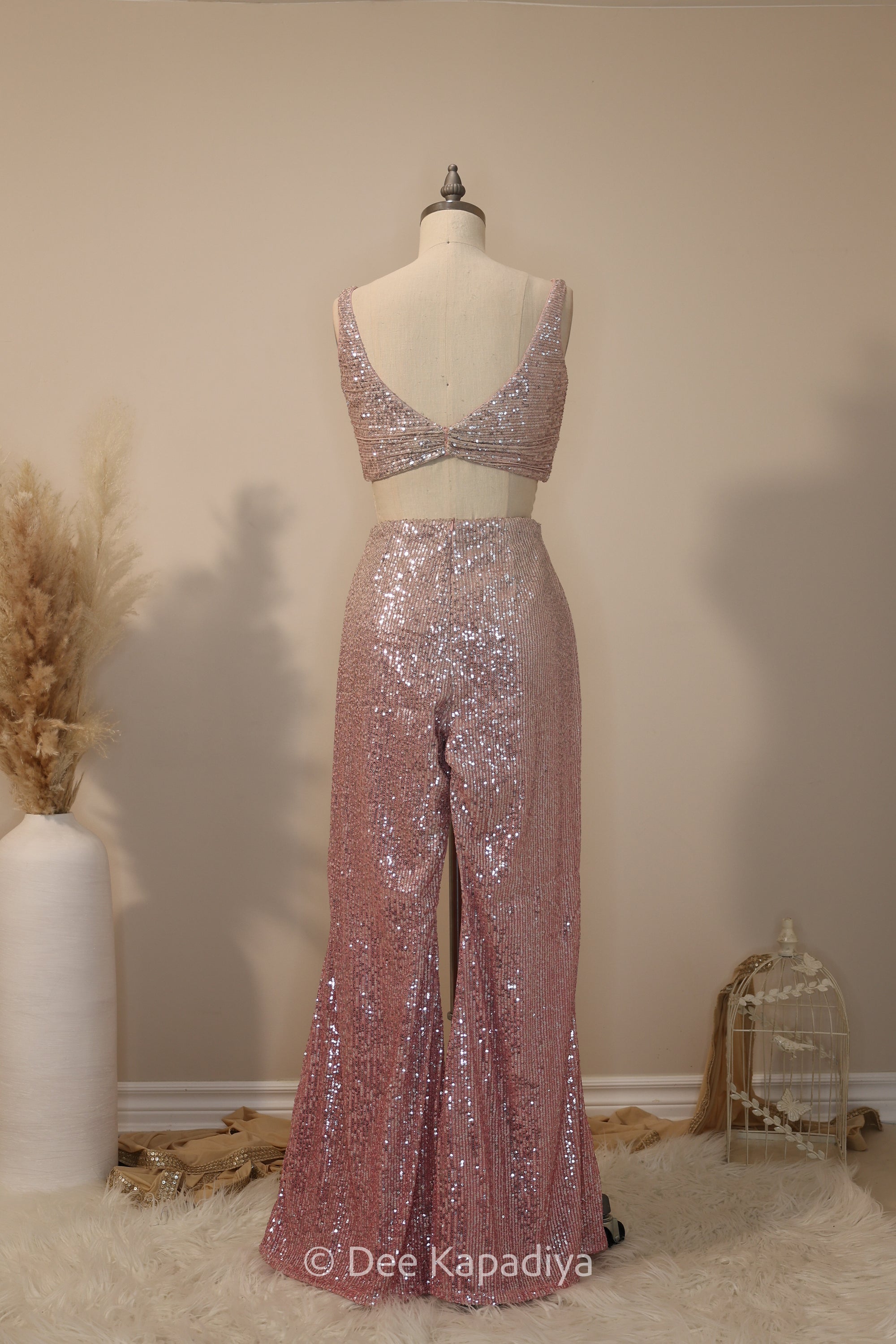 ombre sequin modern indian wear, indowestern, mermaid lehenga, bellow bottom, ruched readytowear saree, in butter yellow, bubblegum pink, celestial blue and quartz grey, cocktail, afterparty, red carpet, wedding reception guest