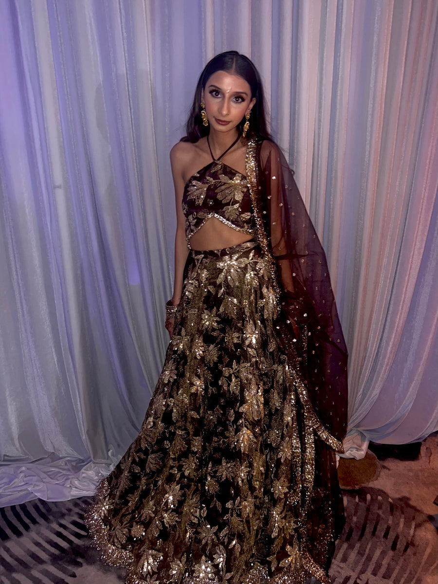 JODHA LEHENGA SET with VAANI Croptop