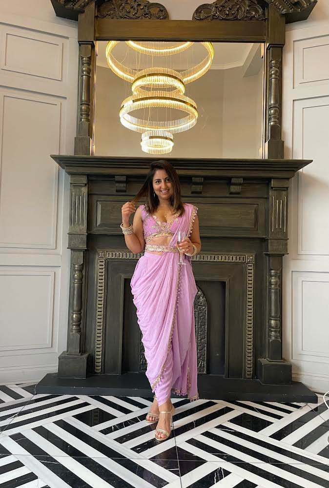 MUSE DHOTI SAREE SILHOUETTE