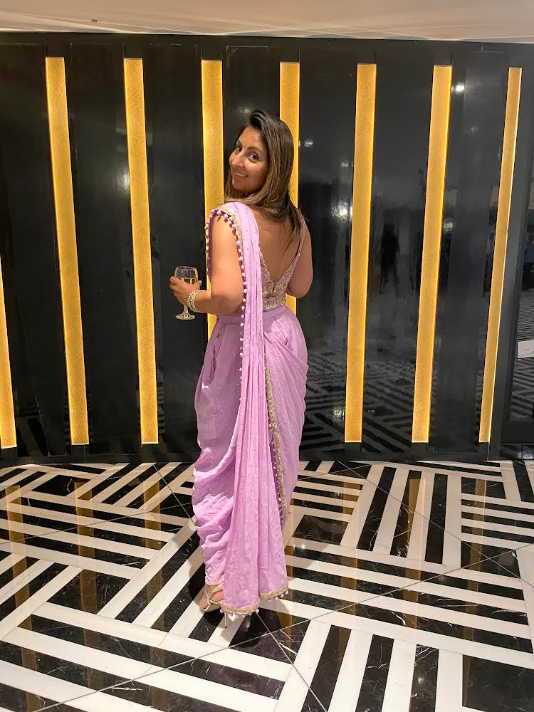 MUSE DHOTI SAREE SILHOUETTE