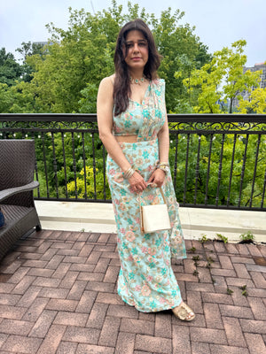 RAHA LEHENGA SAREE SET