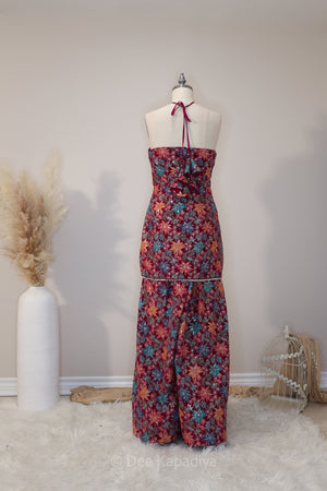 NARGIS FARSI SALWAR SET-RED BACK