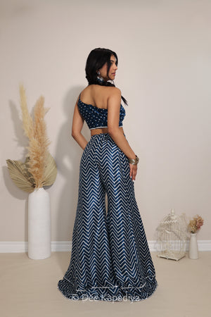 NAKHRA GHARARA SET with PATAKA CROPTOP