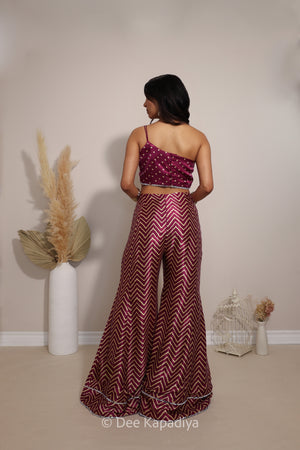 NAKHRA GHARARA SET with PATAKA CROPTOP