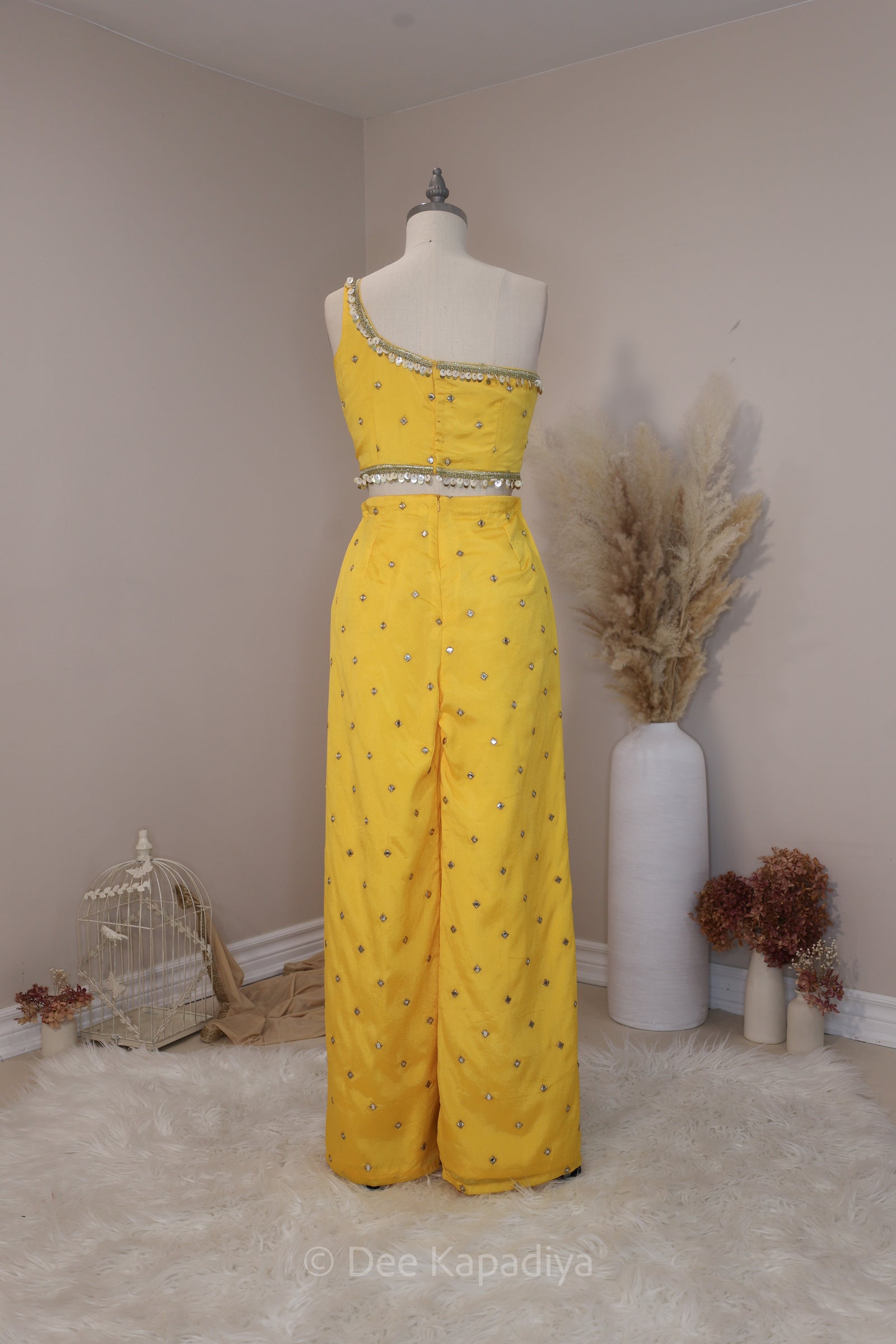 YELLOW champagne Sunshine Palazzo set 