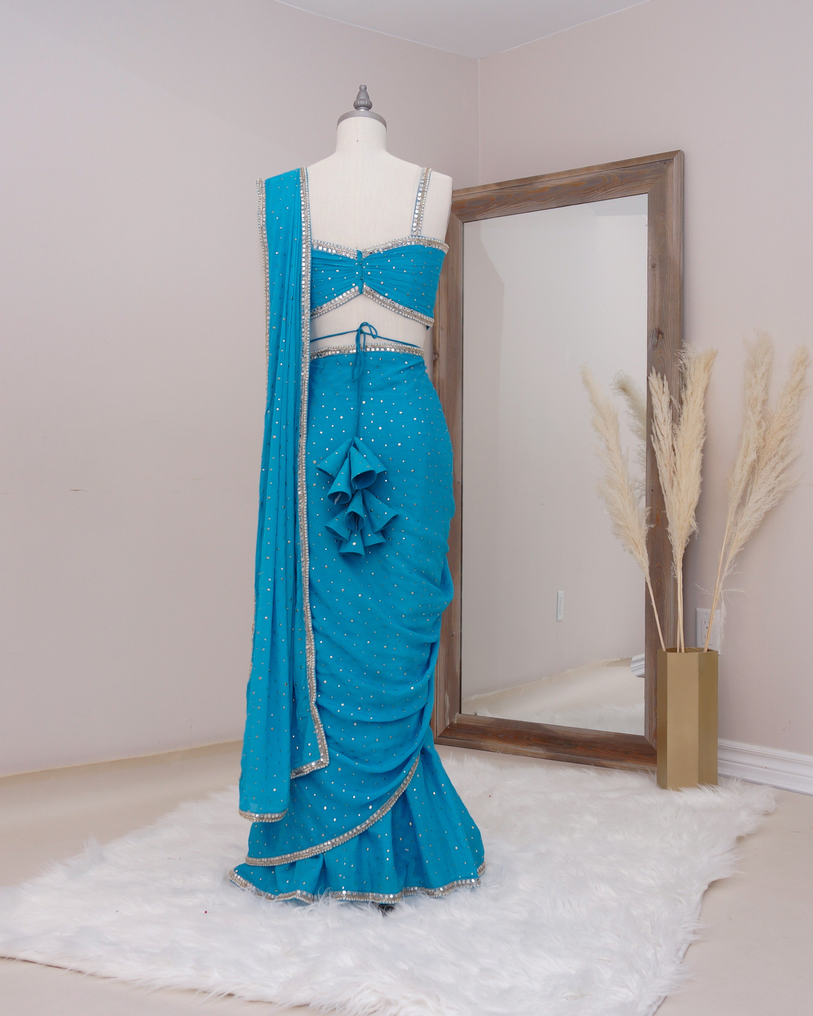 modern saree dresses fashion HONEYMOON SAREE SILHOUETTE