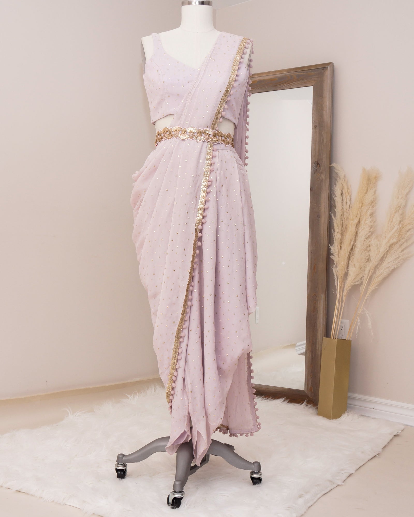 MUSE DHOTI SAREE SILHOUETTE