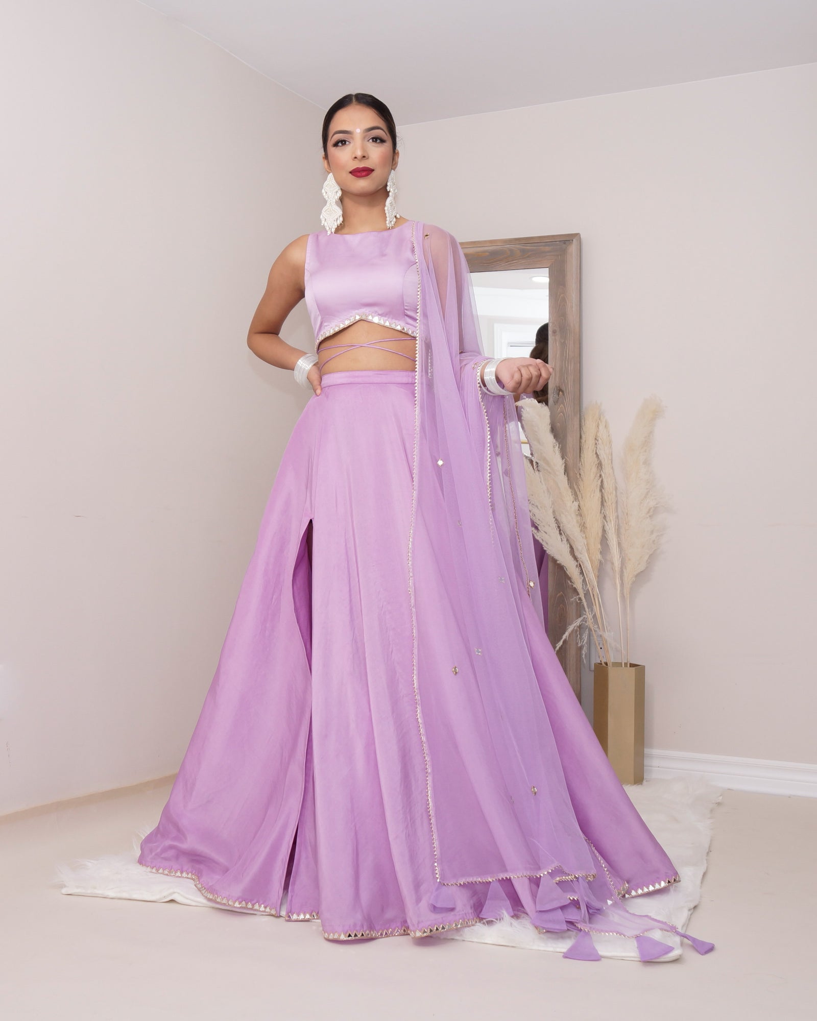 orange lehenga choli, modern indian designer lehenga skirt blouse crop top mirror work trendy 2022 design