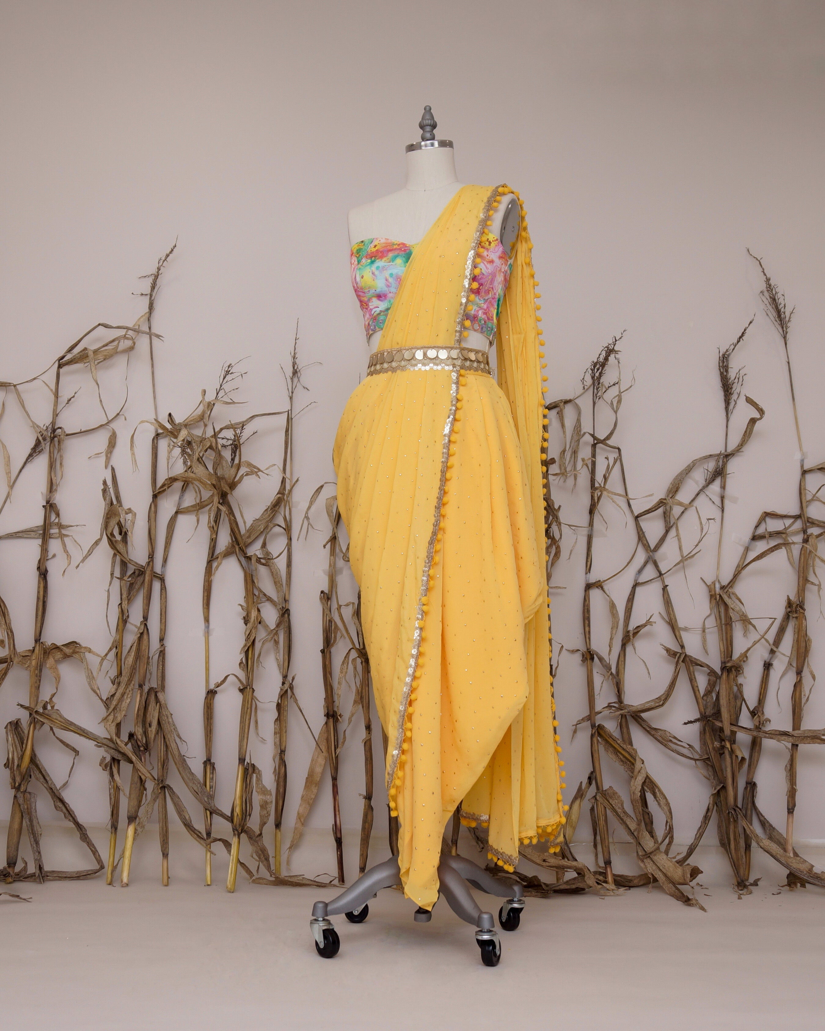 Modern Dhoti Saree - Etsy